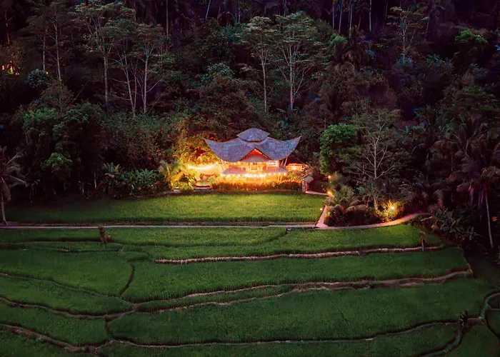 Luxury Nyan Bamboo House Sidemen Villa Selat